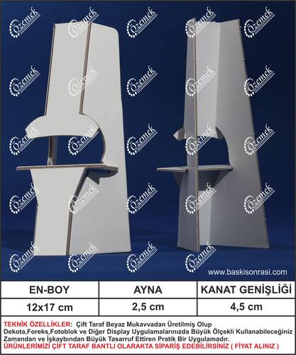 Karton Poster Ayağı 17 cm 500 Adet