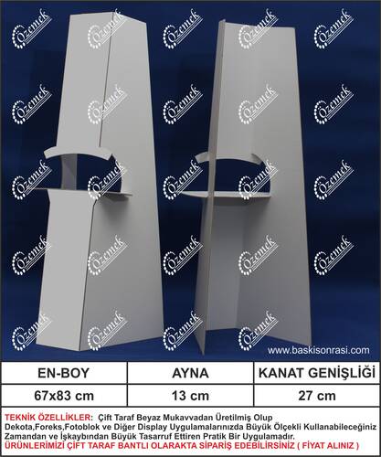 Karton Poster Ayağı 85 cm 1000 Adet